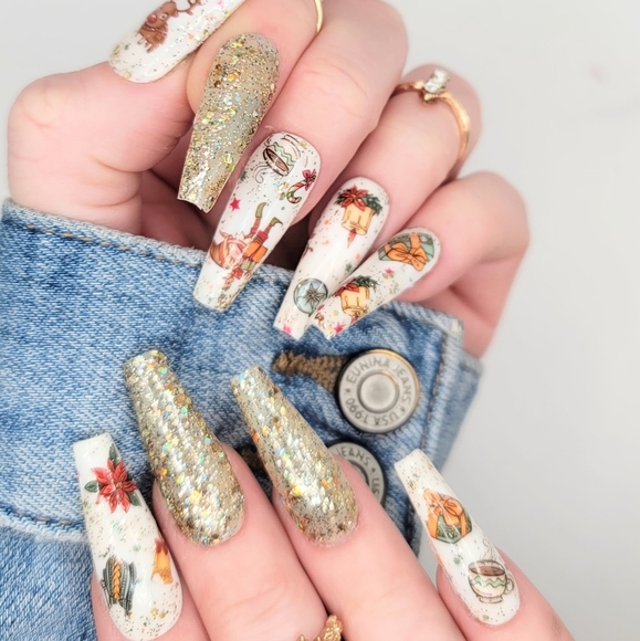 Christmas press on nails